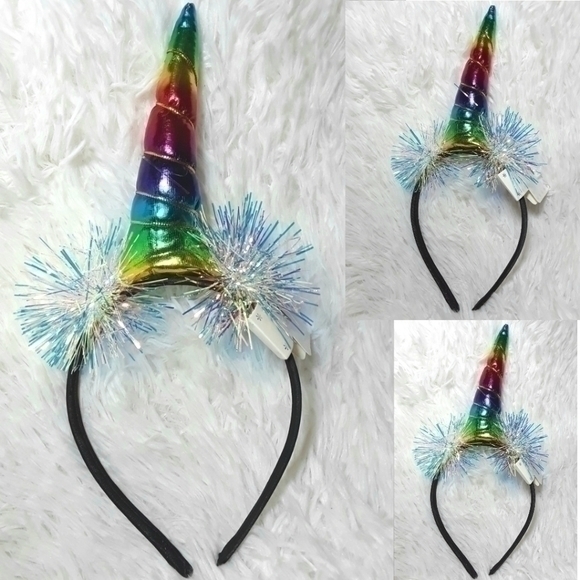 Twisty Rainbow Alicorn Unicorn Sparkly Headband - Picture 1 of 4